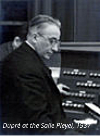 Dupré at the Salle Pleyel, 1937